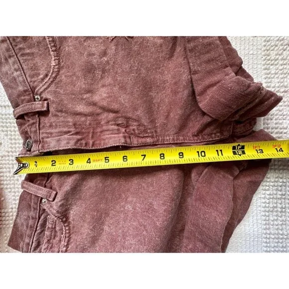 BDG Womens Shorts Sz 26 Mom High Rise Cinnamon Distressed Cuffed Outdoorsy Boho - Picture 13 of 14